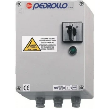 Siurblio paleidimo pultas Pedrollo QET 550 400V 4kW