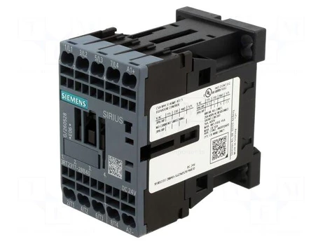 Contactor: 4-pole | NO x4 | 24VDC | 12A | 3RT23 | spring clamps | 690V