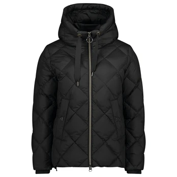 Pūkinė striukė moterims, Juoda, Down Jacket
