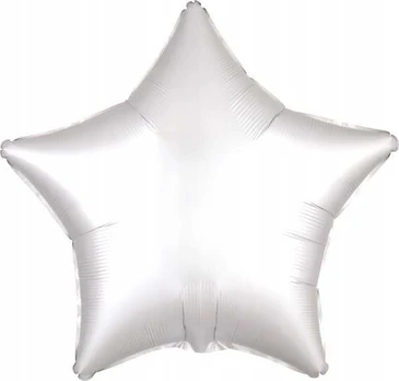 AMSCAN folijos balionas Luster baltas star 48cm