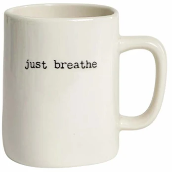 Puodelis Homla Manza Just Breathe, balta sp., 0.55 l
