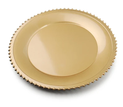 Mondeks BLANCHE GOLD dekoratyvinė polėkštė 33x33x2cm