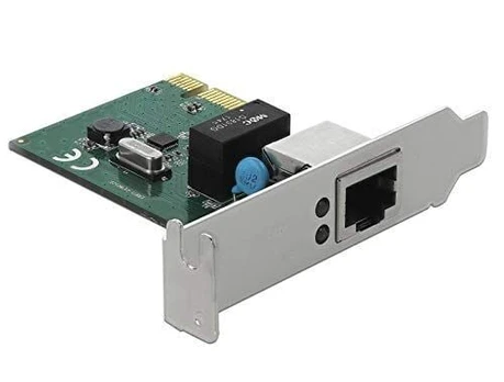 DELOCK Gigabit LAN 1x RJ45 + žemo profilio Delock