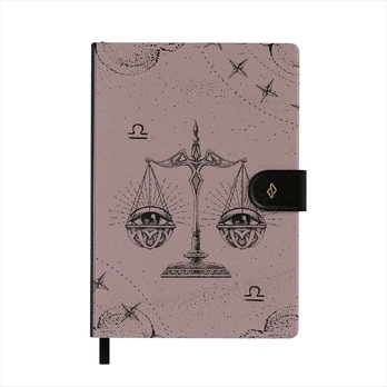 Libra - Notebook, A5 (14.8 x 21cm) / Grid / Pink