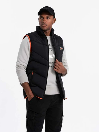 men's vests juodas