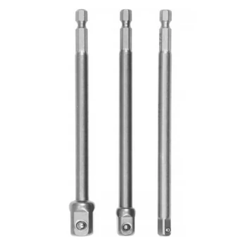 Adapteriai suktukui 1/4" 3/8" 1/2" ilgi 3vnt
