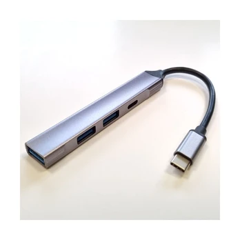 USB šakotuvas USB C - 3x USB A + USB C (USB3.0) 0.1m