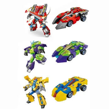 Robotas transformeris mašina, geltonas