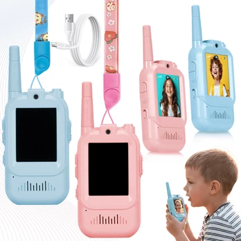 Išmanusis laikrodis Redleaf WT2 Video Walkie-talkie - mėlynas + pink