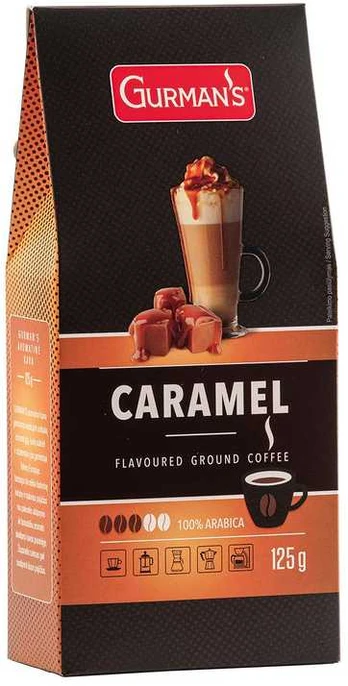 GURMAN'S Karamelės skonio malta kava, 125g