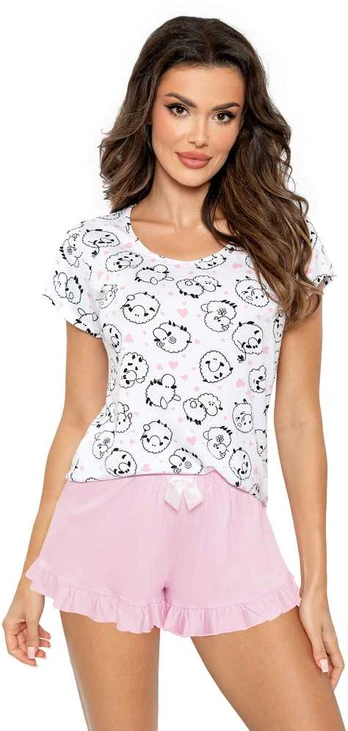 Donna Pižama Sheep Short Rožinė