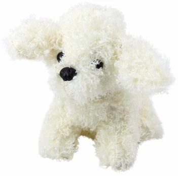 Pliušinis žaislas šuo 22423, baltas, 12 cm
