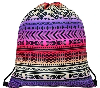 Krepšys avalynei Aztec Print, balta/juoda/rožinė