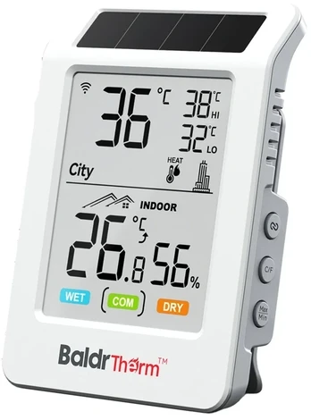 Rainpoint BALDRTHERM HCS596WB Solar-Powered Wi-Fi Thermohygrometer