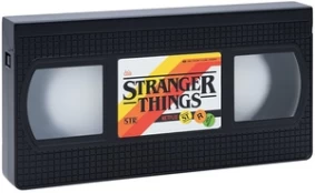 Šviestuvas Paladone Stranger Things VHS Logo, juoda kaina