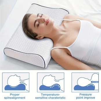 Ergonominė atminties putų kaklo ir sprando pagalvė