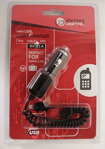 Kroviklis, mini USB: 12V, 2.1A
