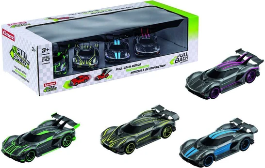Carrera Hypercars pack 4 cars pull back