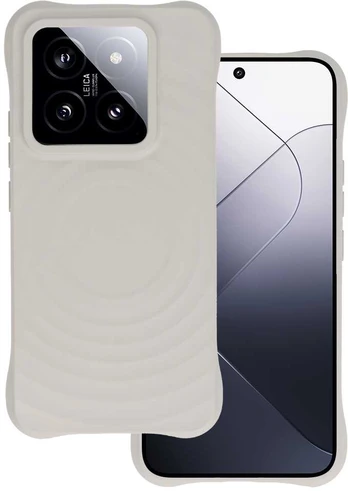 Tel Protect Wave Magsafe dėklas skirtas Xiaomi 14 Pro pilkos spalvos
