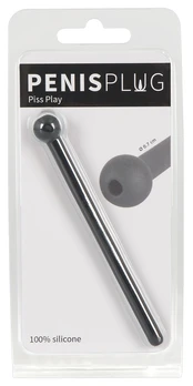Penisplug Penis Plug Piss Play black šlaplės stimuliatorius kaina