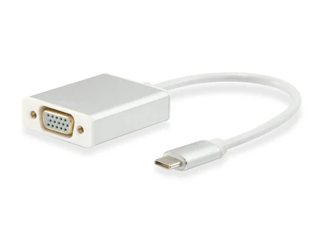 Equip USB įranga USB-C – VGA adapteris baltas (133451)