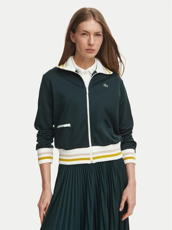 Lacoste Džemperis SF5252 Tamsiai žalia Regular Fit