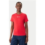 Tommy Jeans Marškinėliai DW0DW22277 Raudona Regular Fit