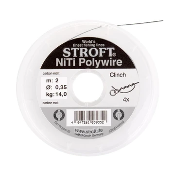 Stroft NiTi Polywire - rišamas nikelio-titano pavadėlis 2m/ritelė 0.20