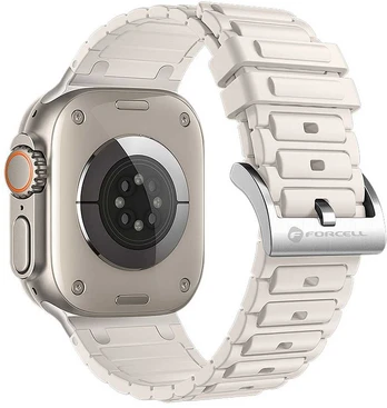 „Apple Watch“ dirželis Forcell F-Design FA06 silikoninis, 38/40/41 mm, baltas