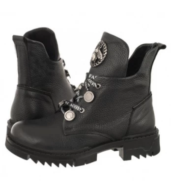 Venezia Czarne 18000-2 Black (VE754-a) batai