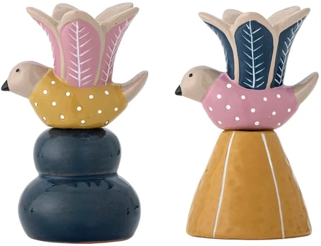 Bloomingville - Swift Candle Holder - Multi - Stoneware