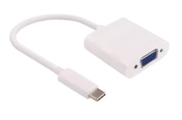 Adapteris MicroConnect USB Type-C, VGA, 0.2 m, balta kaina