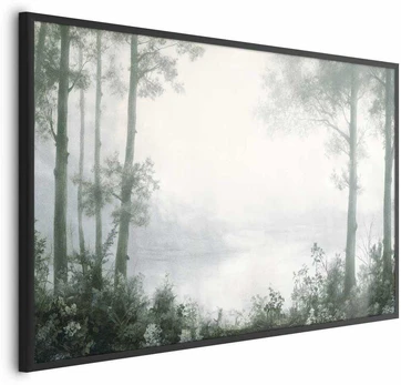 Artgeist Plakatas - Forest and Pond in Patinated Žalias