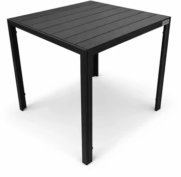Lauko stalas Alleny-ST, 70x70 cm, juodas