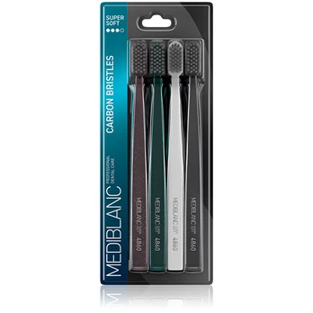 MEDIBLANC Toothbrush with carbon bristles 4 pcs Unisex