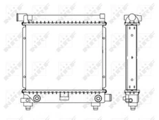 Variklio radiatorius NRF NRF 517662
