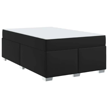Lovos rėmas su čiužiniu Juoda 120 x 200 cm audinys