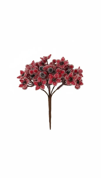 Dirbtinė šakelė Christmas Touch, raudona sp., 11 cm