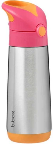 b.box - termo buteliukas su šiaudeliais 500ml | Braškių kokteilis