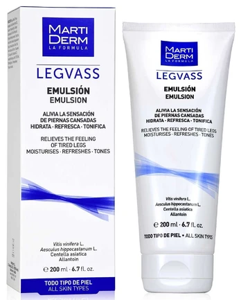 Kūno emulsija Martiderm Legvass, 200 ml