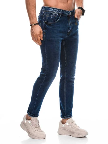 Edoti Men's jeans P1444 - mėlynas