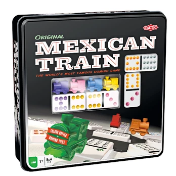 Domino žaidimas Tactic Mexican Train Tin Box