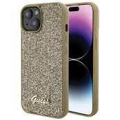 Dėklas Guess Disco Metal Script   iPhone 15 - Auksinis kaina