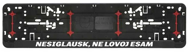Automobilio numerių rėmelis "Nesiglausk"