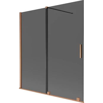 Vonios sienelė Mexen Velar, 150 cm x 150 cm, brushed copper sp.