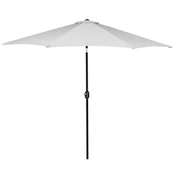 Sodo skėtis Springos, 290 cm, juoda/pilka