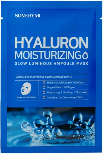 Some By Mi, Hyaluron, Moisturizing, Sheet Mask, For Face, 25 g