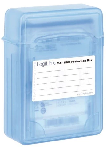 2,5" HDD apsaugos dėžutė 2 HDD, mėlynas Logilink