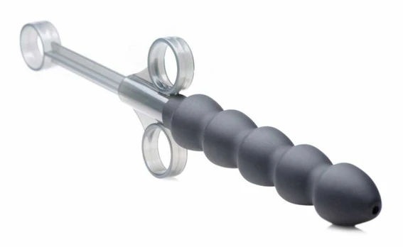 XR Brands Silicone Links XL Lubricant Applicator - 5-Loop, Juodas