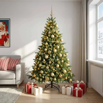 Dirbtinė kalėdinė eglutė su rutuliuku 240 cm 300 LED